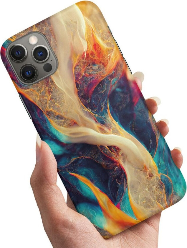 iPhone 12 Mini - Deksel/Mobildeksel Abstrakt Mønster