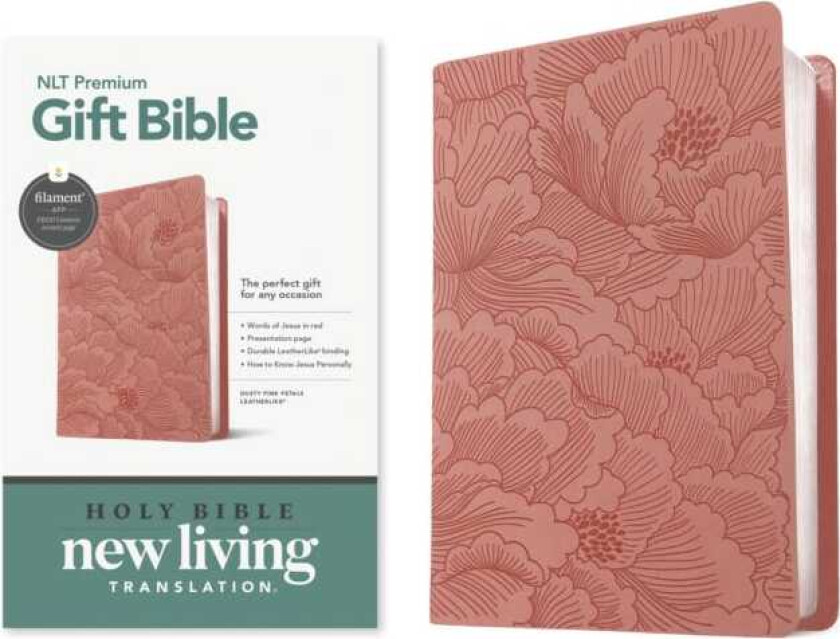 NLT Premium Gift Bible, Filament Enabled, Dusty Pink