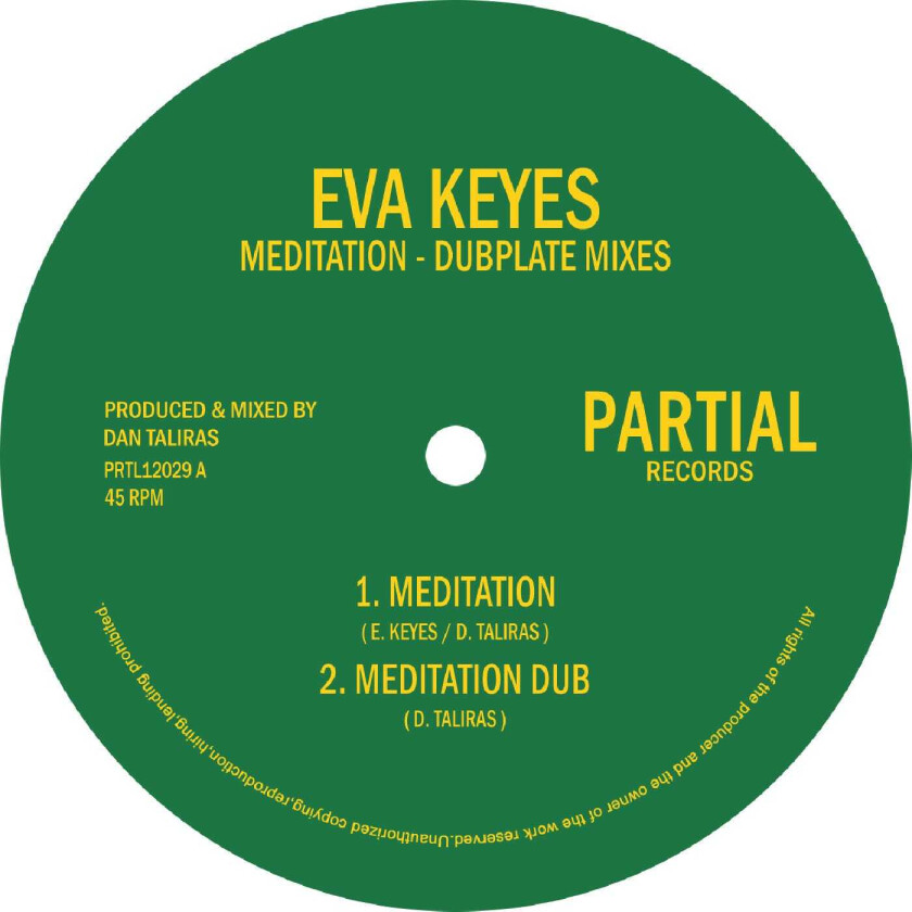 Eva Keyes Meditation – Dubplate Mixes LP/Vinyl