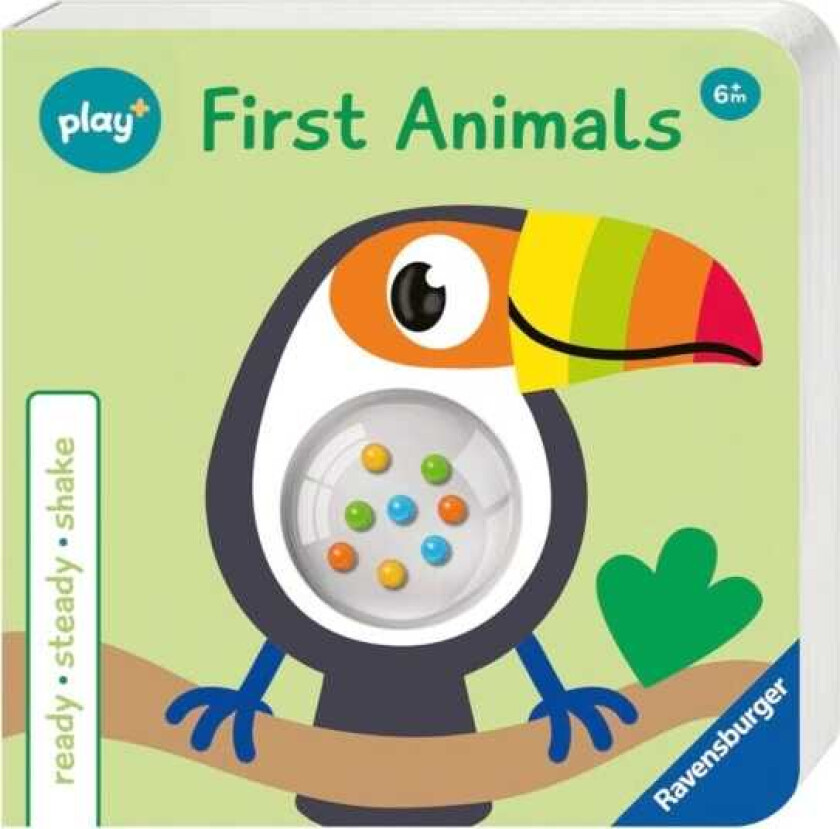 Ravensburger Play+ Infant & Toddler Ready, Steady Shake: First Animals