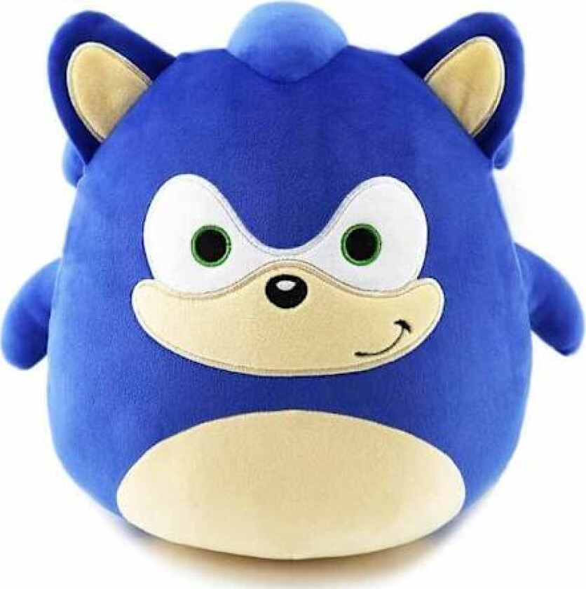23 CM Sonic Squishmallows plysj - Supermyk og klemmbar kosegave