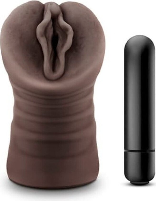 Hot Chocolate Alexis Chocolate Masturbator med vibrasjon