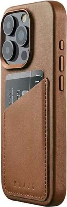 iPhone 15 Pro Wallet Leather Case - Tan