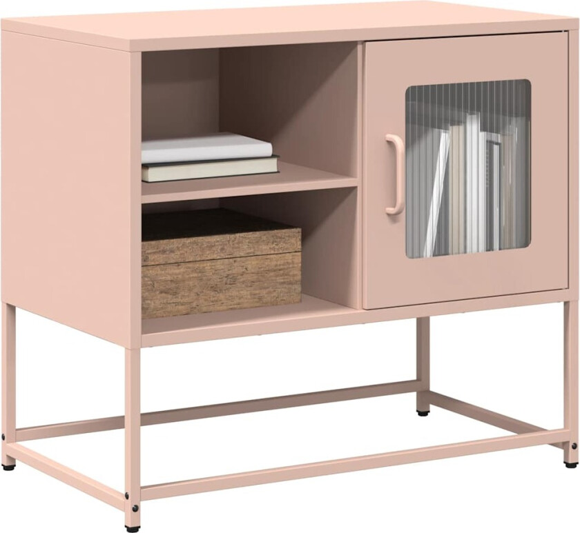 TV-benk rosa 68x39x60,5 cm stål