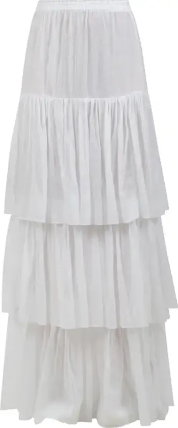 Dame, Skjørt, Hvit, M