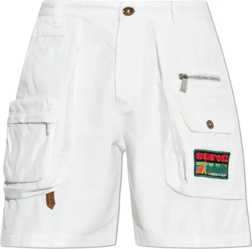 Herre, Shorts, Hvit, XL