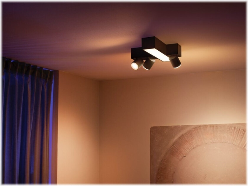 Hue White Color Ambiance Centris Kryds 3-Spot Sort - Bt