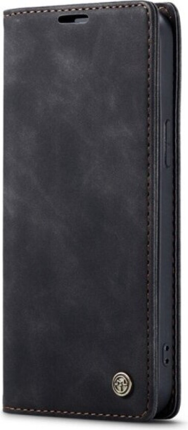 CASEME Retro Wallet Case for iPhone 14 - Black Black