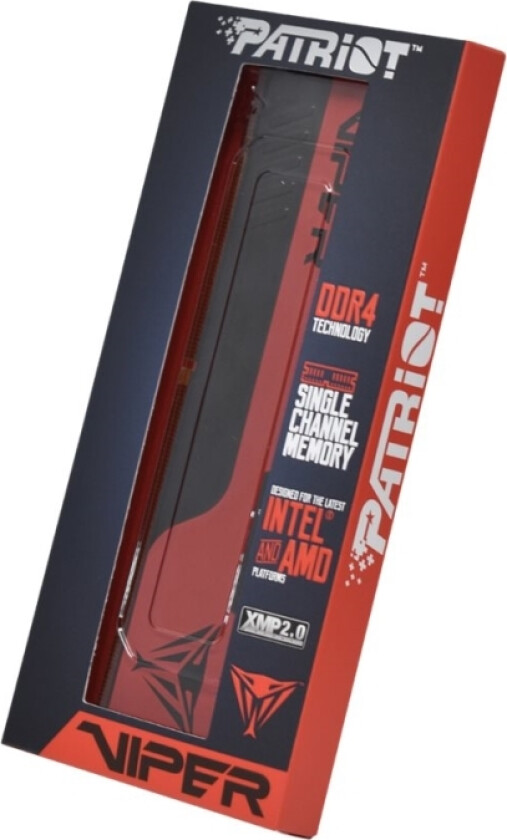 Viper Elite Ii - Ddr4 - Modul - 16 Gb - Dimm 288-Pin - 4000 Mhz / Pc4-32000 - Cl20 - 1.4 V - Ikke-Bufret - Ikke-Ecc - Rød, Svart