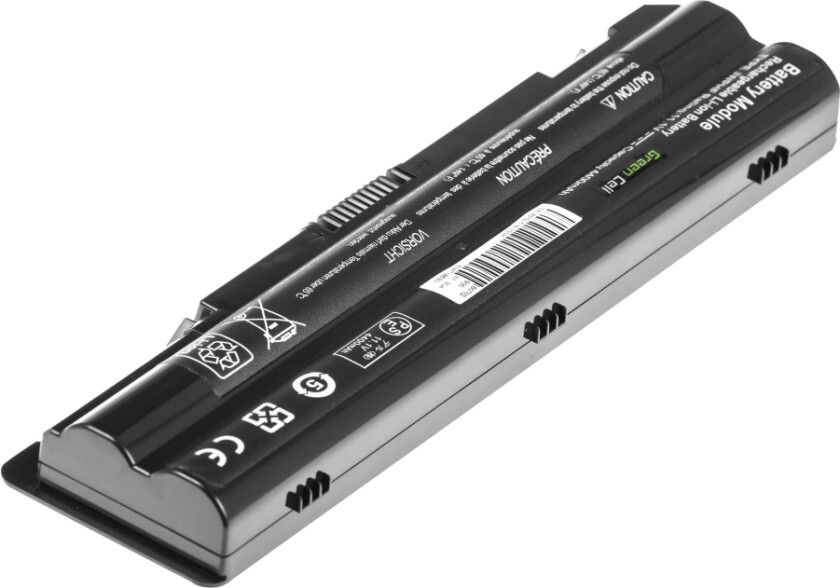 Green Cell - Batteri Til Bærbar Pc (Tilsvarer: Dell Jwphf, Dell R795x) - Litiumion - 6-Cellers - 4400 Mah - Svart - For Dell Xps 14, 14 (L401x), 15 (