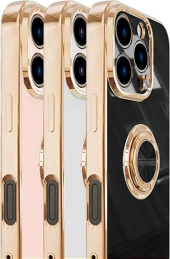 iPhone 13 - Deksel med Mobilring - Mobildeksel Black