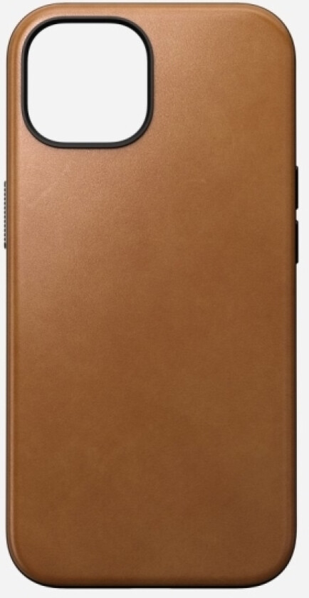 Modern Leather Case, Etui, Apple, Iphone 15, 15,5 Cm (6.1"), Tan (Gul-Brun)