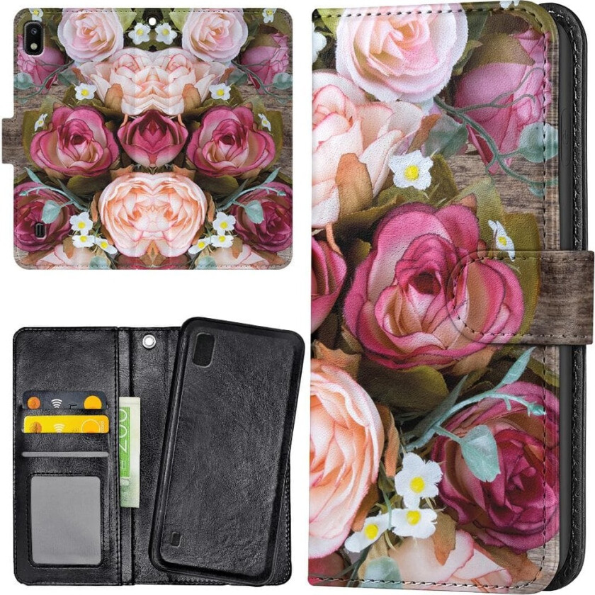 Samsung Galaxy A10 - Lommebok Deksel Blomster