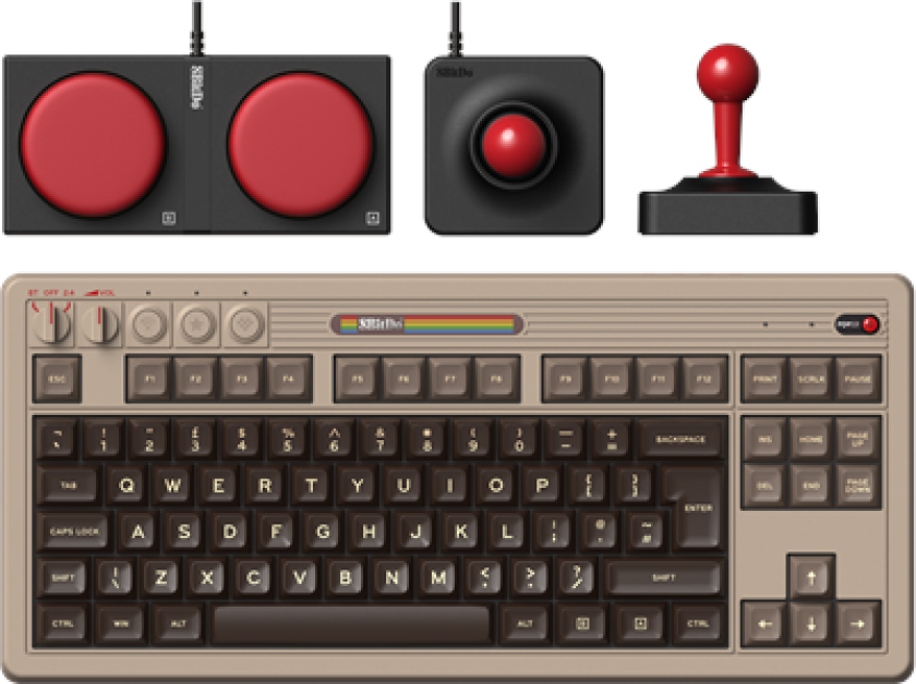 Retro Mechanical Keyboard - C64 Edition - ISO - Engelsk - Storbritannia - Beige