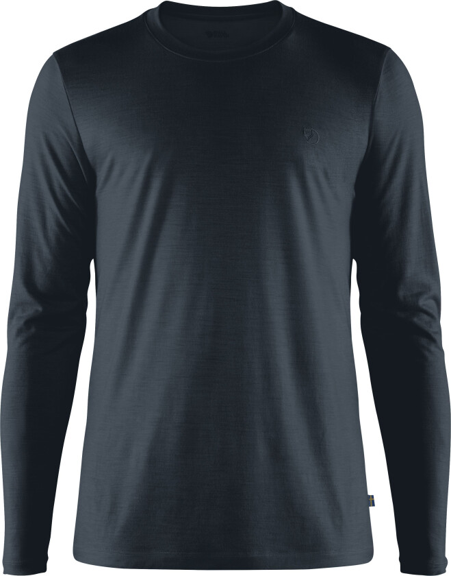 Men's Abisko Wool Ls M, Dark Navy