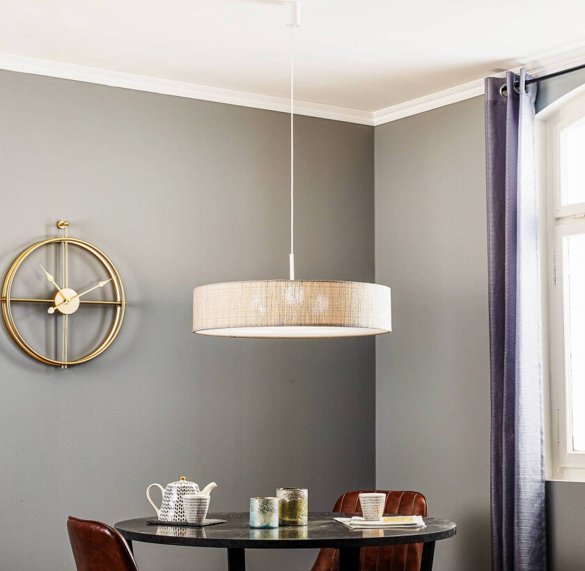 Turda hengelampe, grå, Ø 65 cm