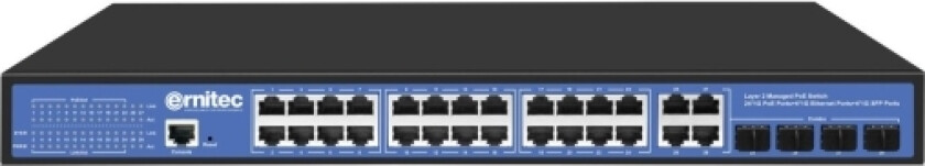 Managed Layer 2+ Switch, 24 Gigabit Ports, 4 Gigabit Sfp