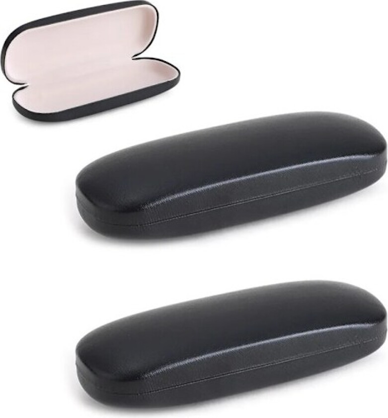 2x brilleetui hardcase, hard shell brilleetui brilleboks for briller og lesebriller, egnet for kvinner, menn, barn