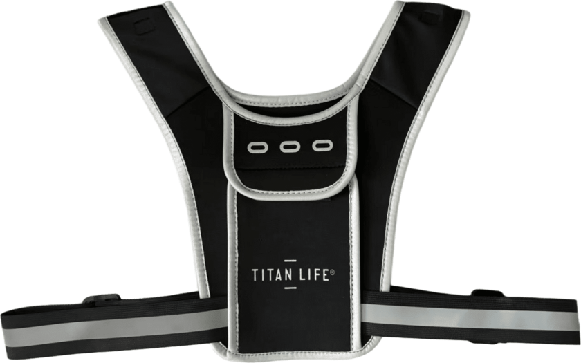 Bilde av Running Reflective Vest, refleksvest, unisex BLACK