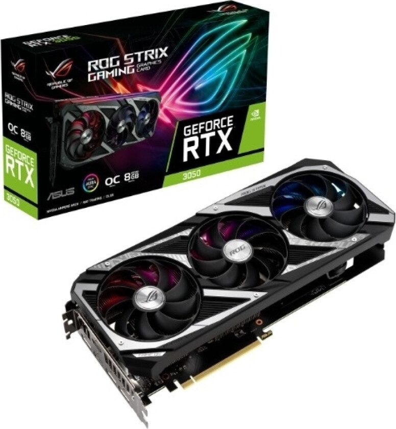 ASUS ROG STRIX GEFORCE RTX 3050 OC 8GB GRAFIKKORT