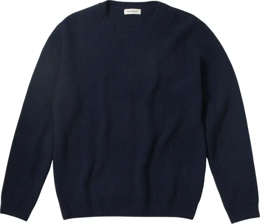 RIB KNIT SWEATER - L / 88 Dark Blue