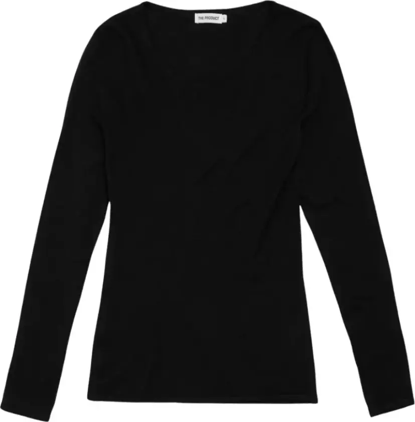 WMN MERINO LONGSLEEVE - XS / 90 Black