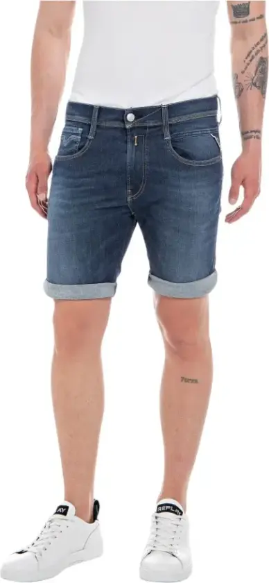 Herre, Shorts, Blå, W32