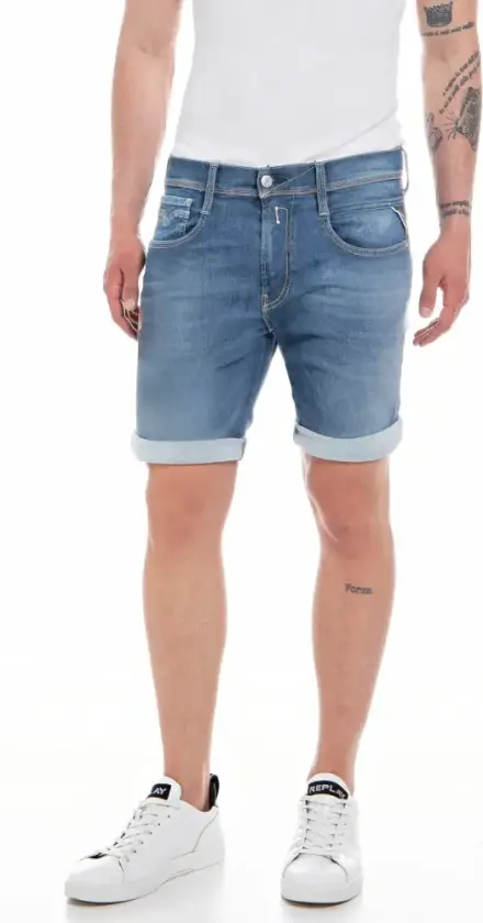 Herre, Shorts, Blå, W33