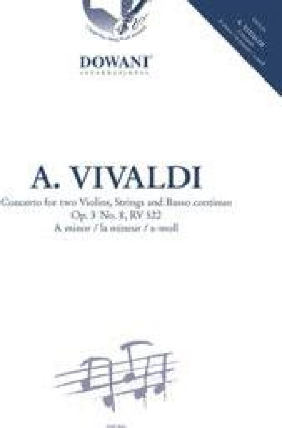 Concerto a-minor Op.3 No.8 RV 522 - 2 Violins-Strings-Bc for Violin and Piano