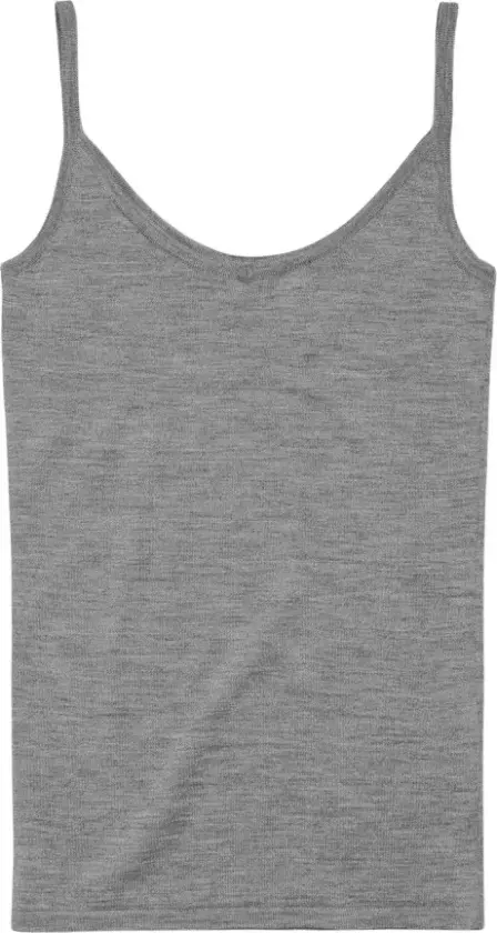 WMN MERINO SINGLET - XL / 50 Grey Melange