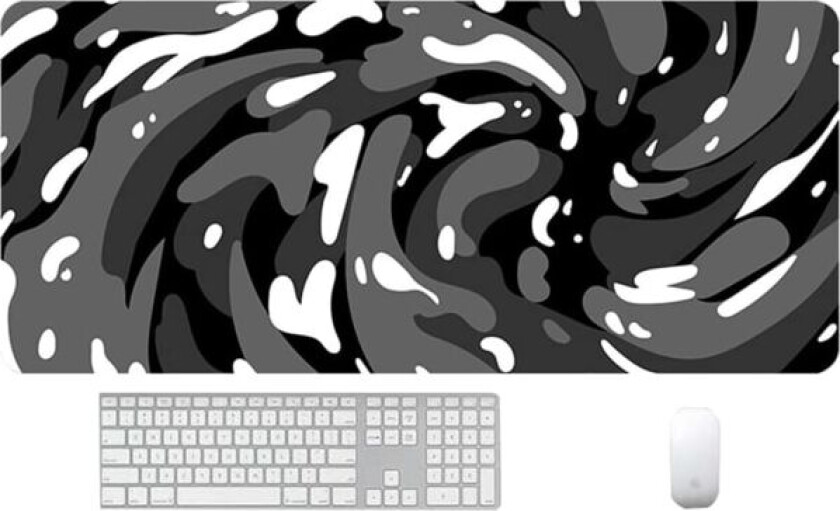 Spillmatte for Gaming, Ekstra Stor Musmatte 900x400x3MM med Sydd Kant, Stor Tykk Komfortabel Foldbar Vaskbar Matte