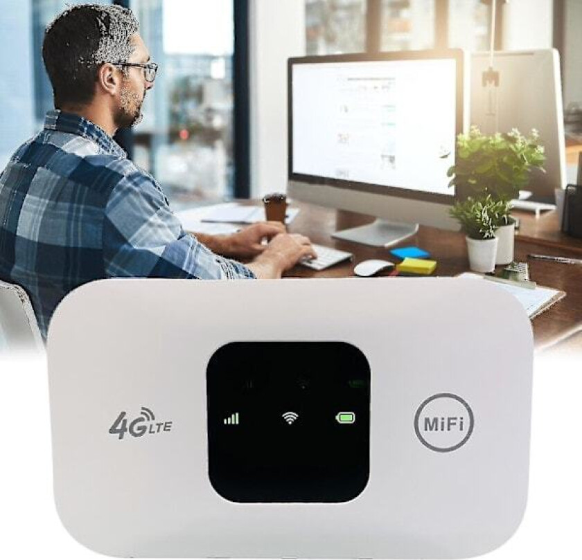 4G mobil hotspot, høyhastighets trådløs internett-router bærbar lomme WiFi, liten nettverks hotspot for bil utendørs - perfekt