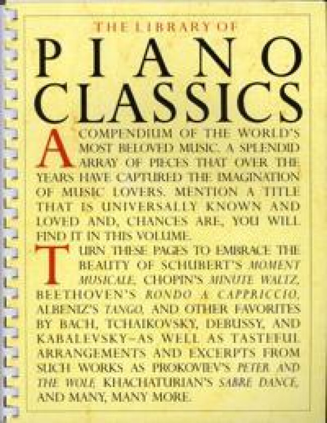 The Library Of Piano Classics