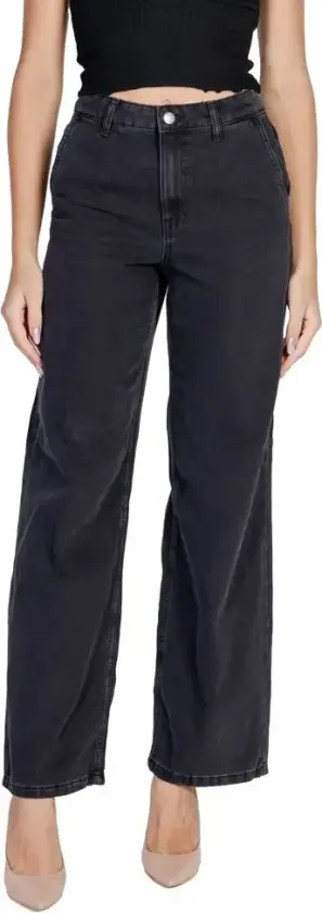 Jacqueline de Yong, Dame, Jeans, Svart, M