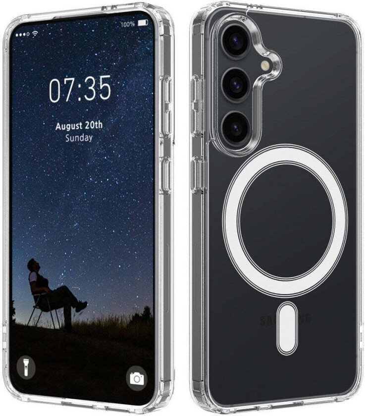 Samsung Galaxy S25+ (Plus) Fleksibelt Plast Deksel - MagSafe Kompatibelt - Gjennomsiktig