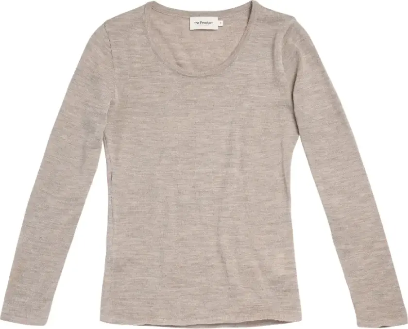 WMN MERINO LONGSLEEVE - M / 20 Sand