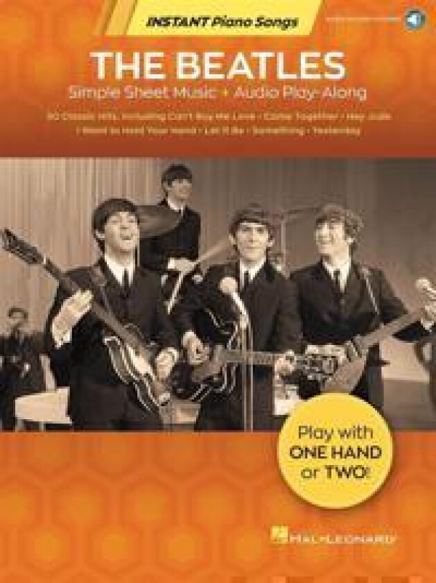 The Beatles - Instant Piano Songs Simple Sheet Music + Audio Play-Along Book/Online Audio