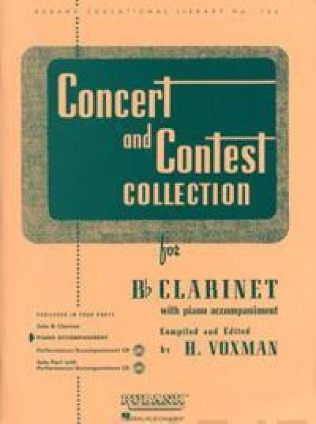 Concert and Contest Collection for BB Clarinet: Piano Accompaniment