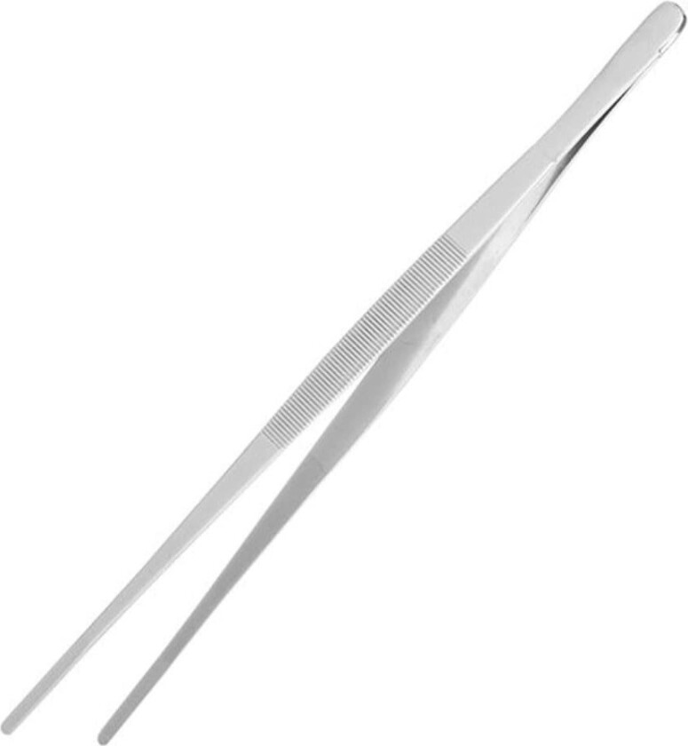 Matpinsett i rustfritt stål 300 mm - Hendi 680018