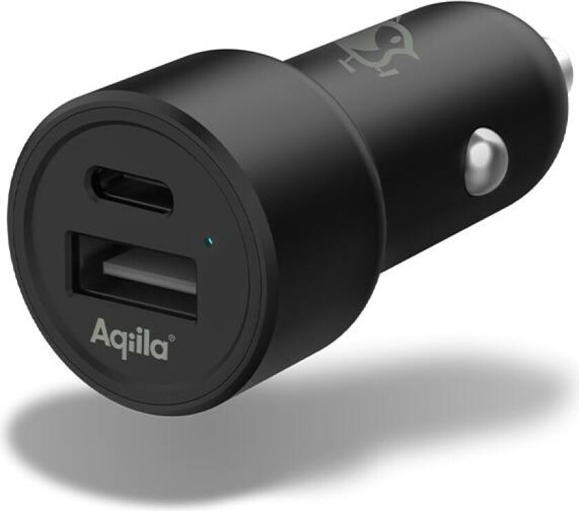 C22 12/24 volts adapter med USB-A og USB-C - 32W