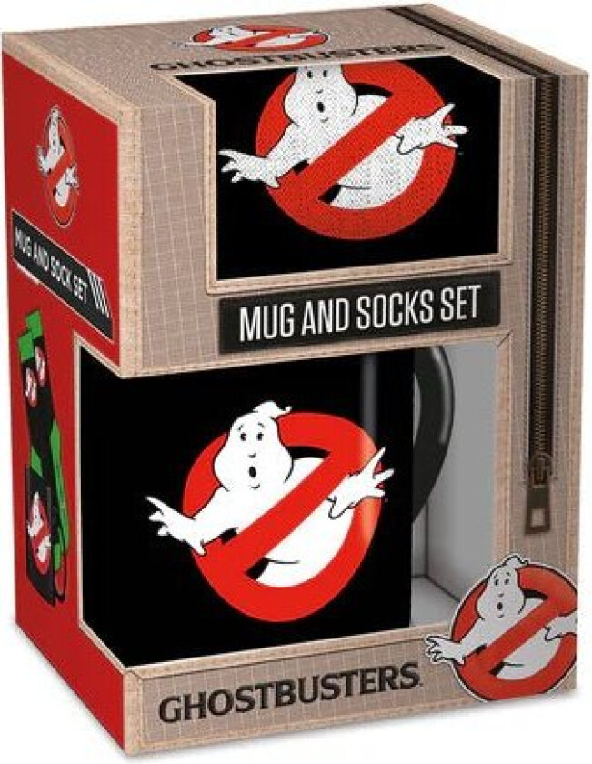 Ghost Busters Gavesett Sokker og Kopp | Supernerds.no - Norsk Nettbutikk