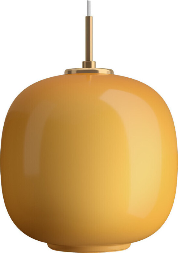 VL45 Radiohus Pendel Ø250 Brass/Glossy Amber