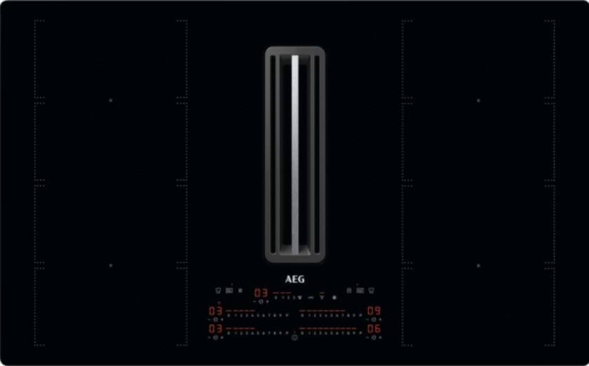 Aeg Cce84779cb, Sort, Innebygget, 83 Cm, Sonebasert Induksjon, 4 Zone(S), 4 Zone(S)