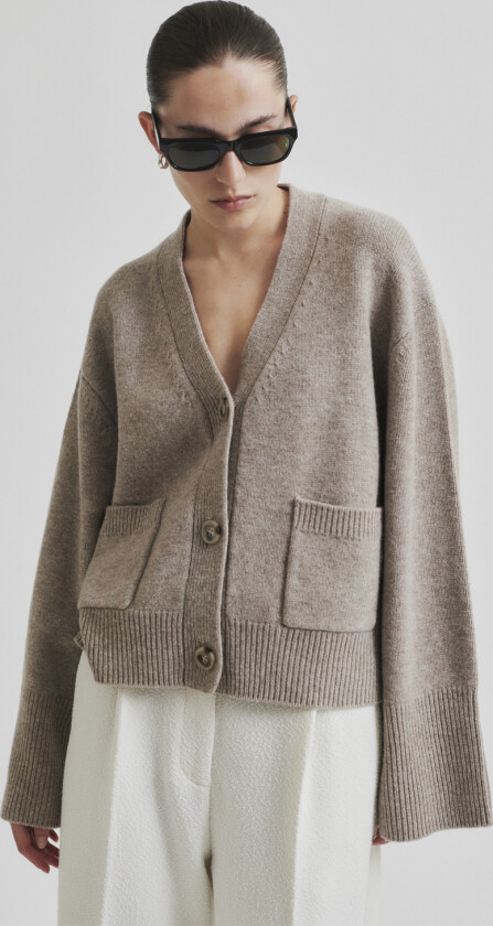 Alpha Knit Cardigan Str M - Gensere