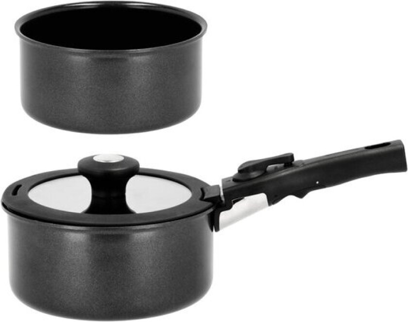 Grytesett avtakbart håndtak 1,1/2,4L alumininium/keramisk