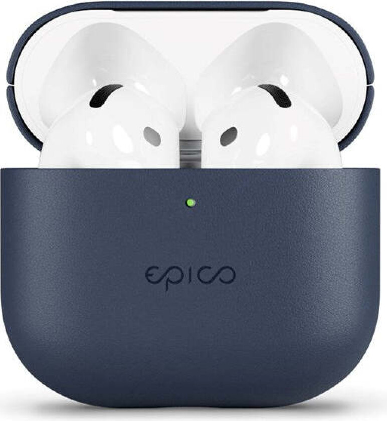 AirPods (4. Gen.) Deksel i Ekte Skinn - Blå