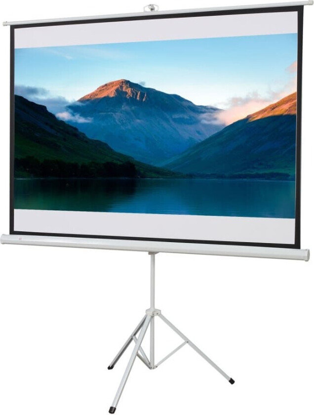 Projektorlerret med stativ, 4:3 projeksjonsskjerm, 84 tommer sammenleggbar presentasjonsvegg 171 x 131 cm, høydejusterbar lerret for hjem, skole, møte