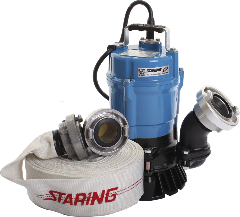 Entreprenørpumpe HS2.4S 2" 230V m/15m slange