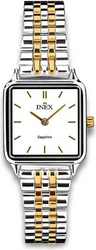 Inex Classic Ladies 23mm A12186B4I - Kvarts - Sølv - Dameklokker - Rustfritt stål - ledd m/pin - Safir
