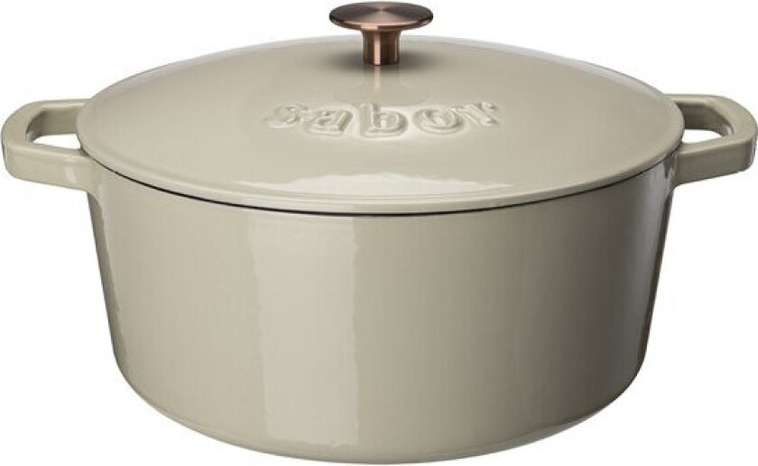 Støpejernsgryte 6,7L warm grey
